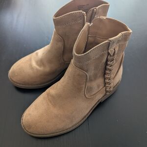 Nordstrom Braided Tan Ankle Booties